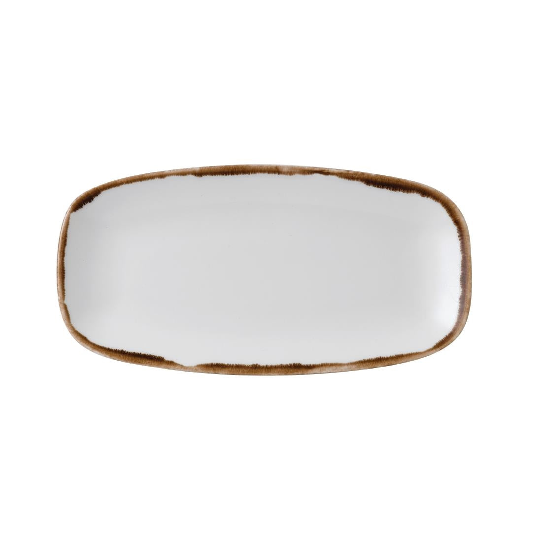 Dudson Harvest Oblong Chefs Plates Natural 298 x 153mm (12 Pack)