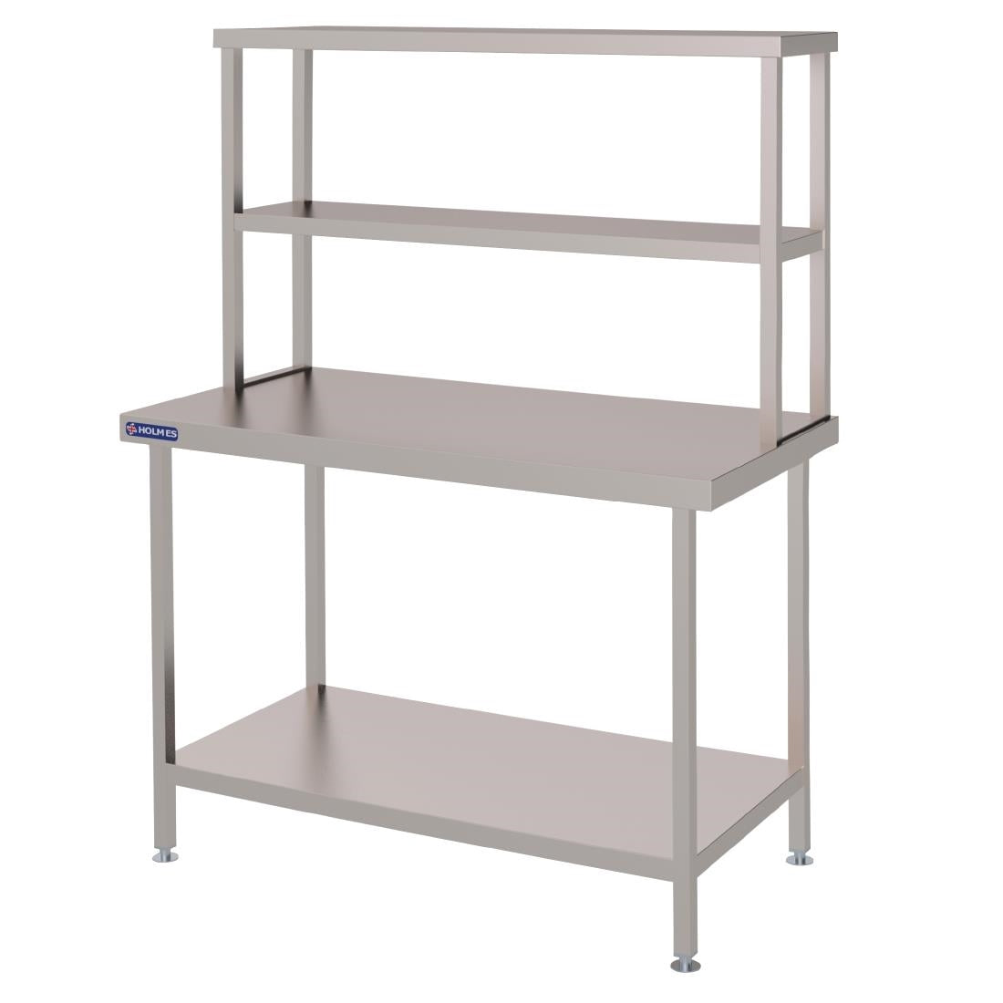 Vogue Stainless Steel Wall Table Welded with Double Gantry 1200mm