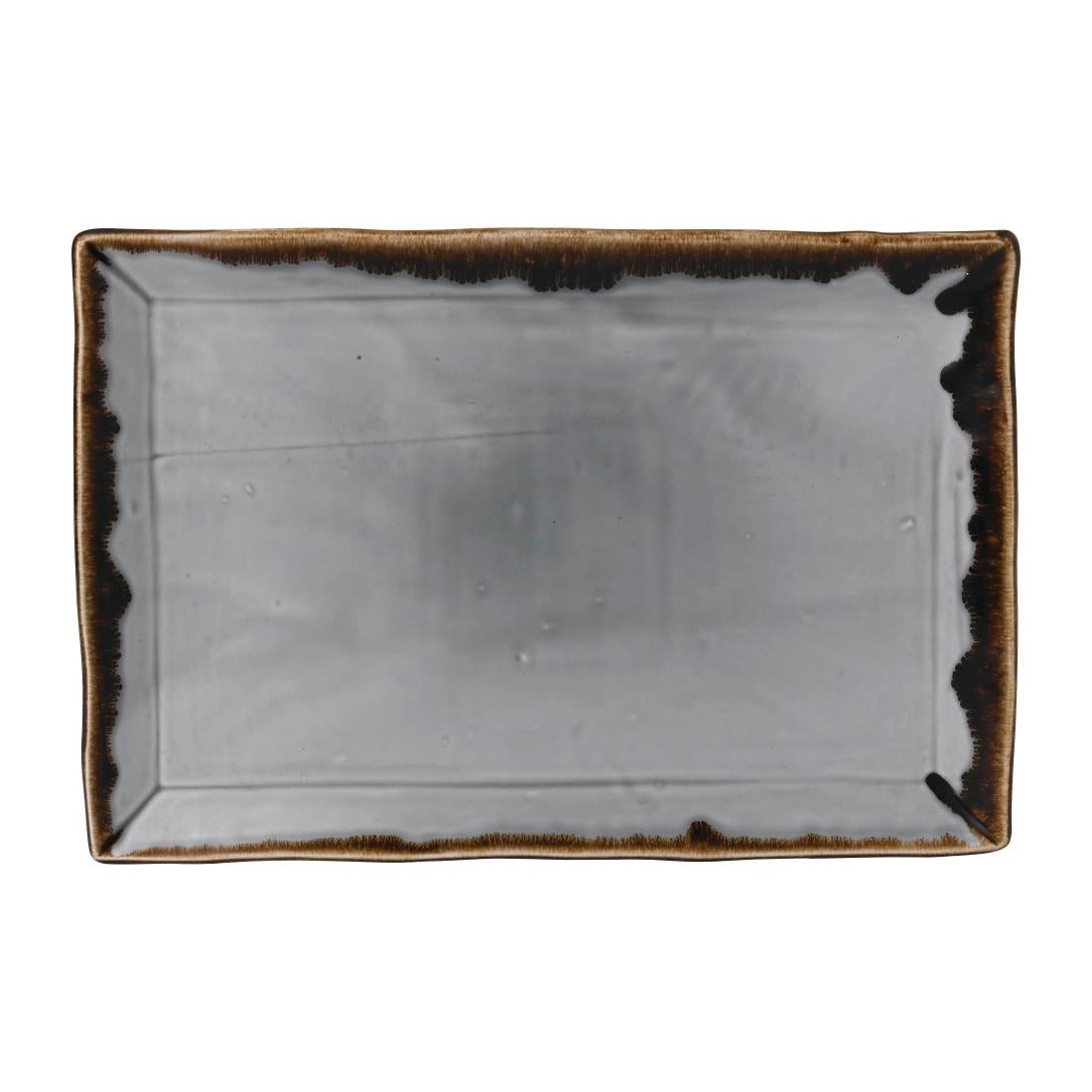 Dudson Harvest Rectangular Trays Grey 345x233mm (6 Pack)