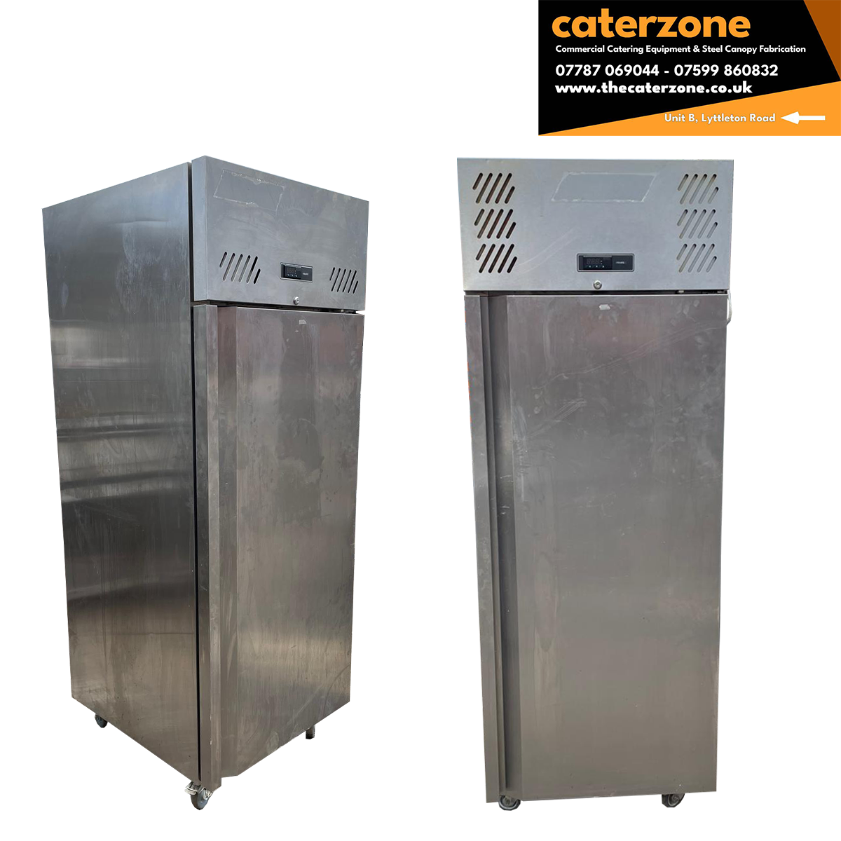 Williams Jade HJ1-SA Medium Duty 620 Lt Upright Single Door Stainless Steel Fridge - Refurbished