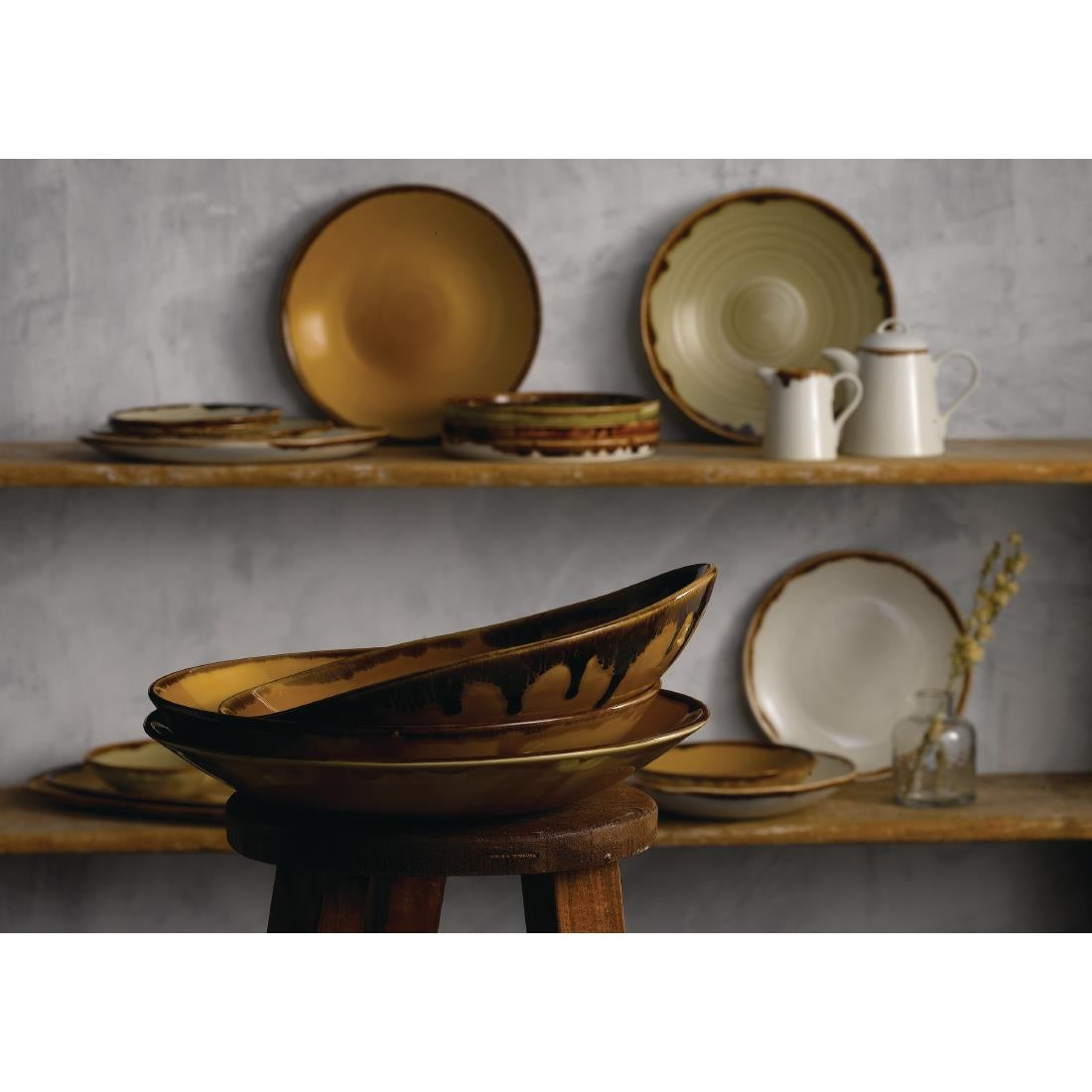 Dudson Harvest Organic Bowls Mustard 253mm (12 Pack)