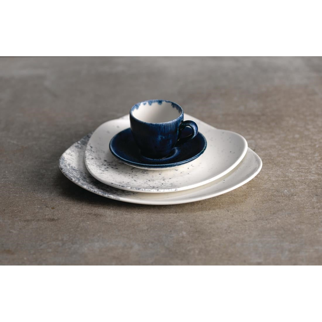 Studio Prints Haze Blue Triangle Plates 10 1/2 " (12 Pack)