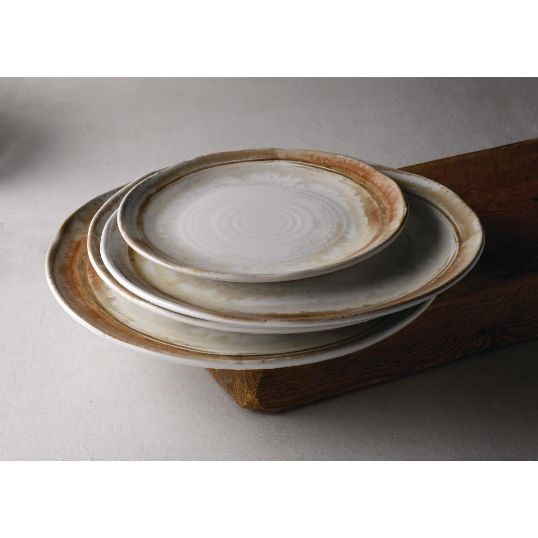 Dudson Finca Sandstone Organic Coupe Plates 290mm (12 Pack)