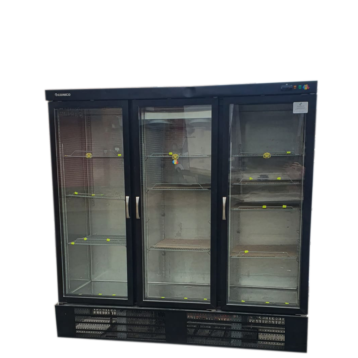 Glass 3 Door Bottle Fridge 205x68x202cm - Refurbished