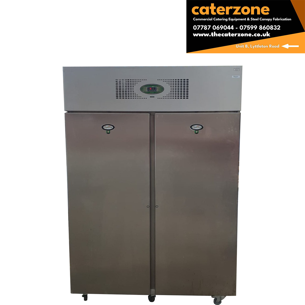 Foster Double Door Fridge 144x80x206cm - Refurbished