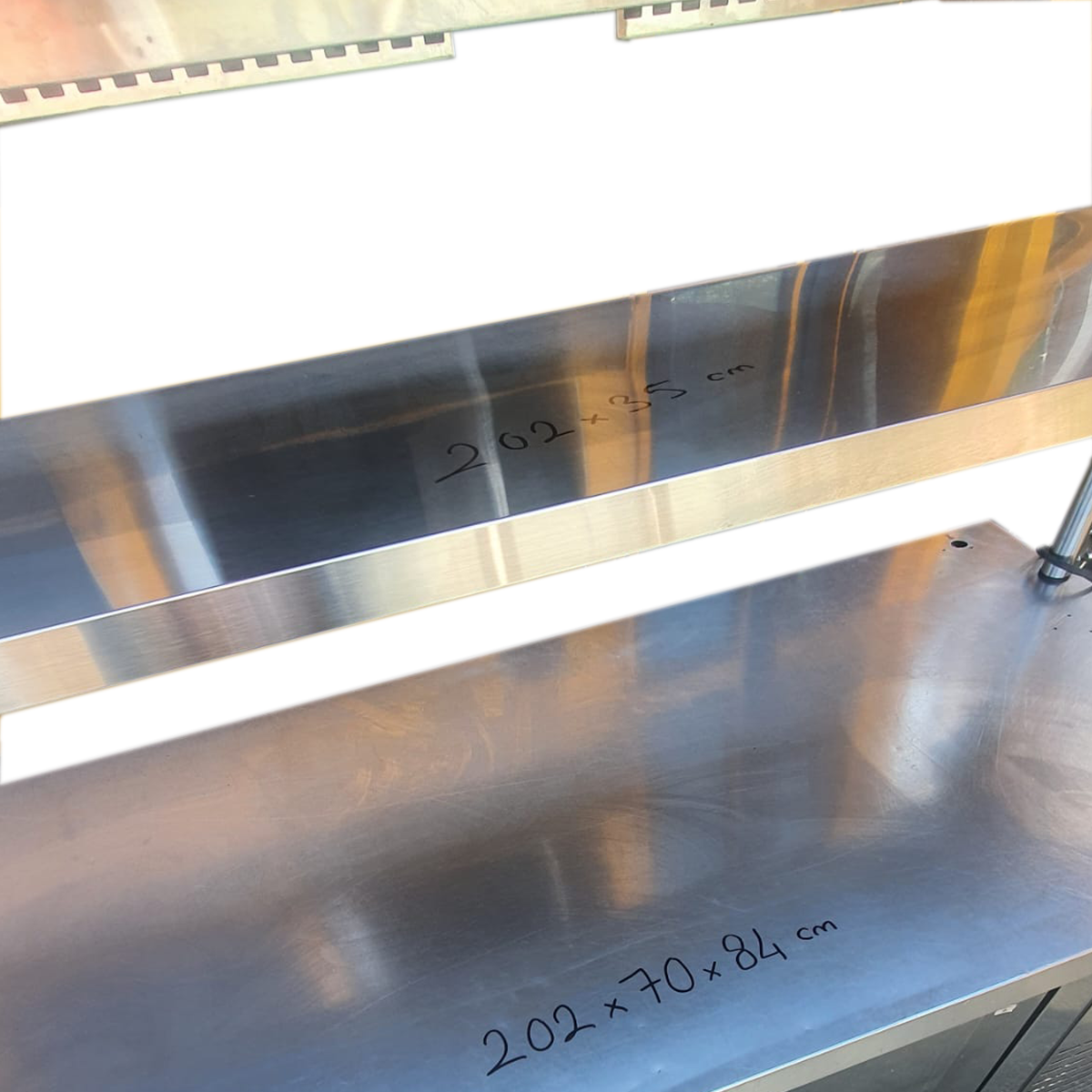 Ndustrio 3-Door Commercial Fridge with Custom Gantry Shelf – Refurbished and Fully Operational