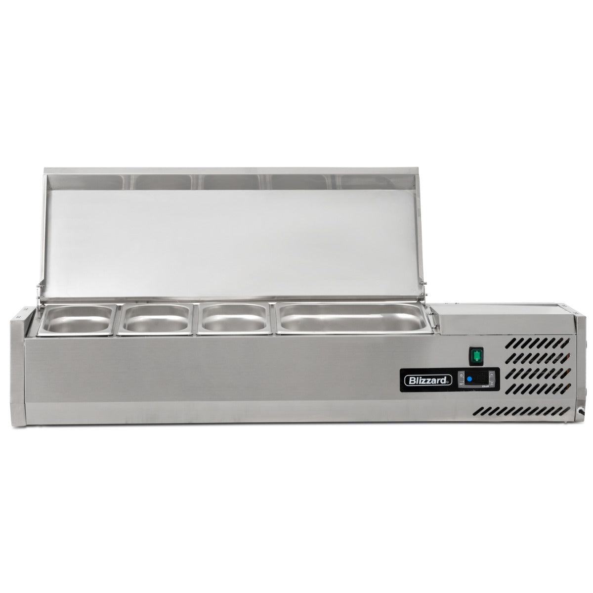 1.2m Hinged 1/3 Gastronorm Prep Top