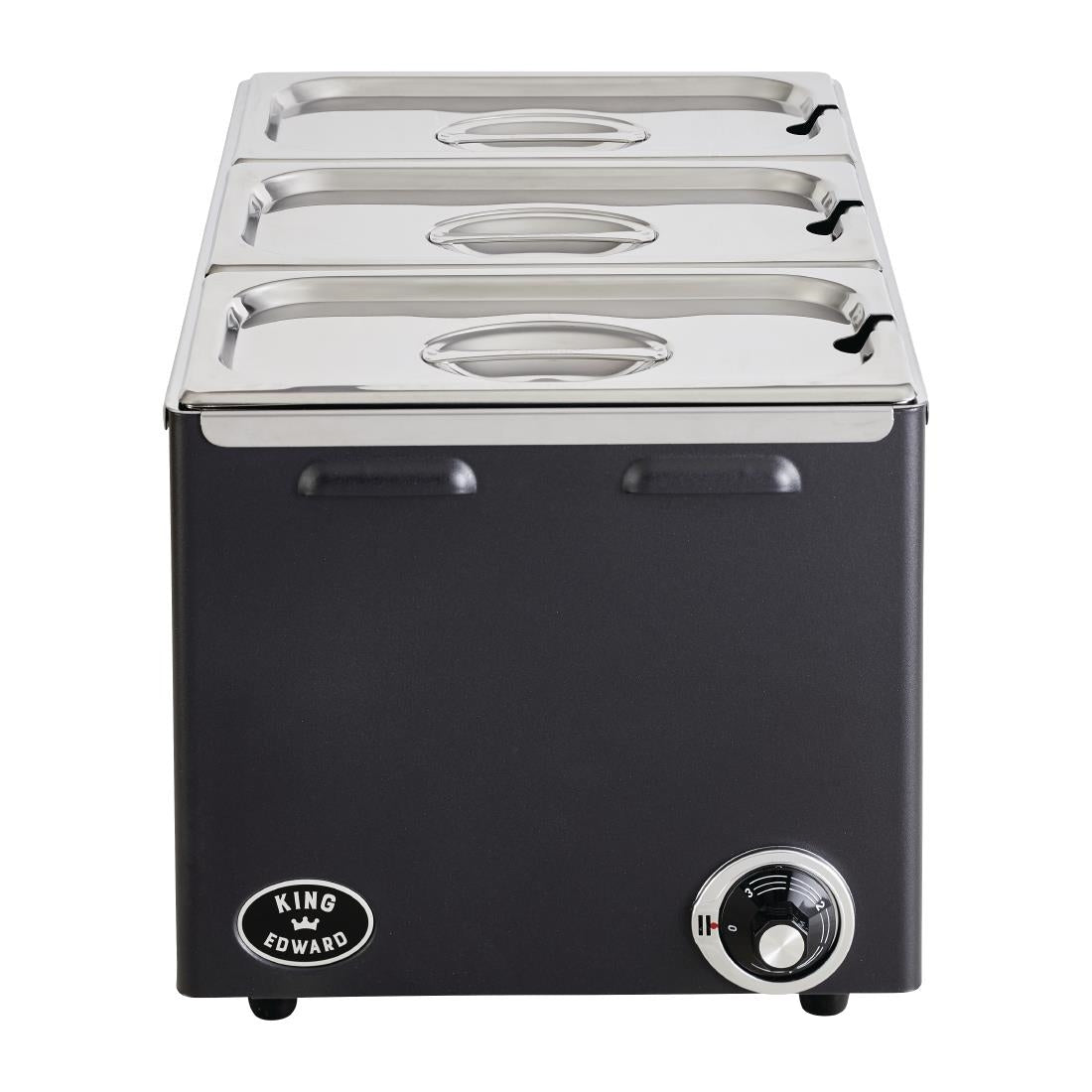 King Edward Wet and Dry Heat Bain Marie Black