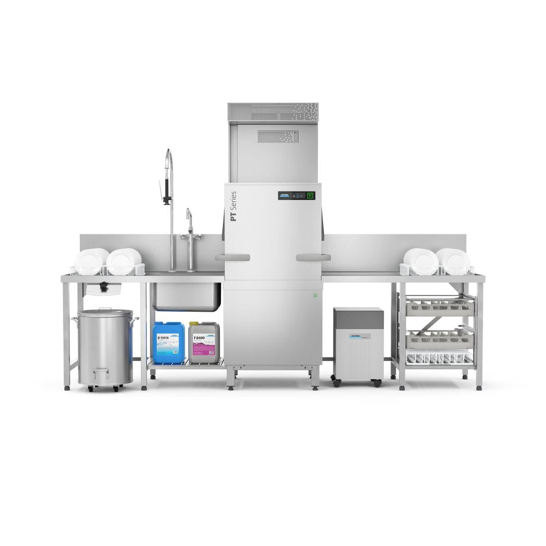 Winterhalter Pass Through Dishwasher PT-L with Water Softener and IDD
