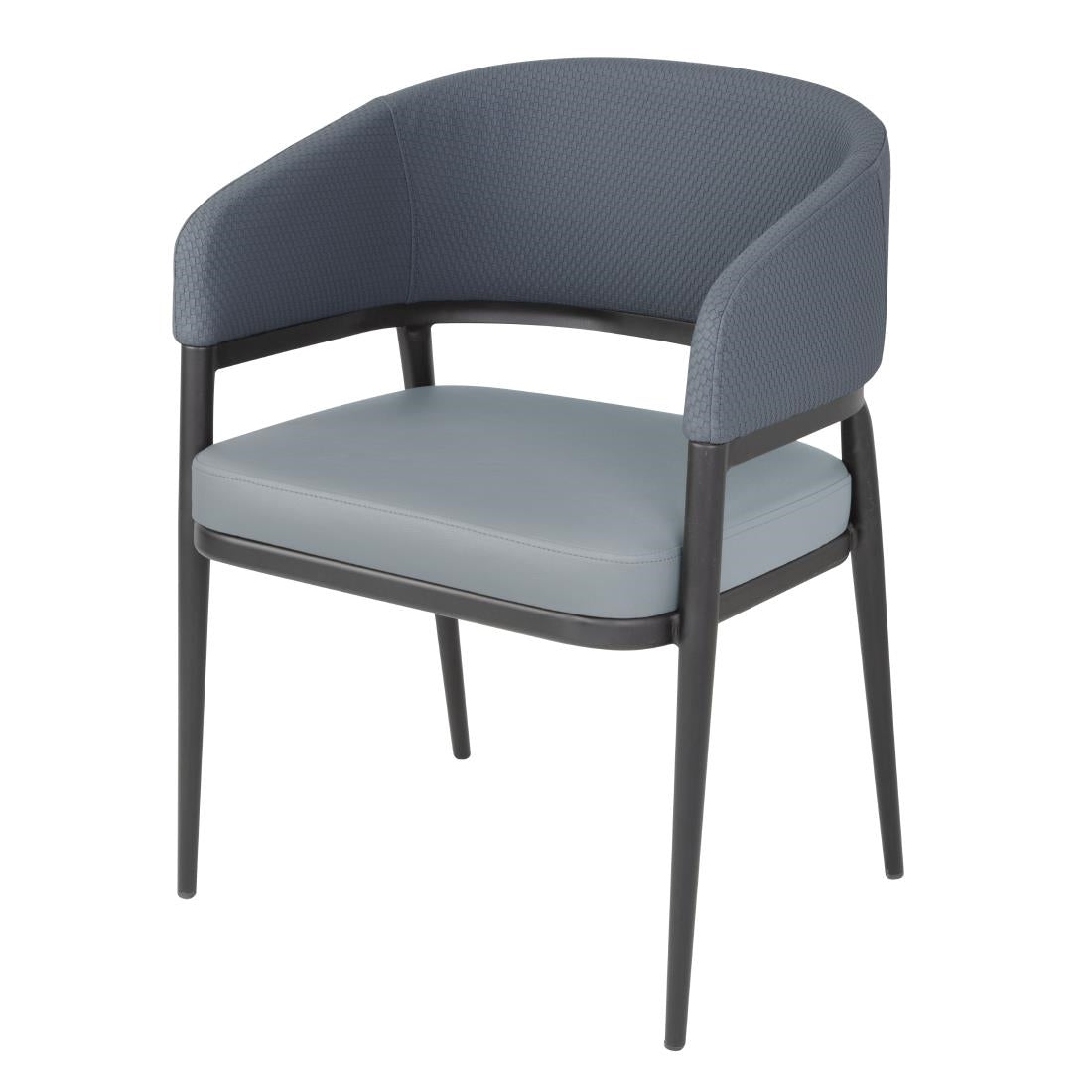 Bolero Meridian Interior Chairs Stone Blue (2 Pack)