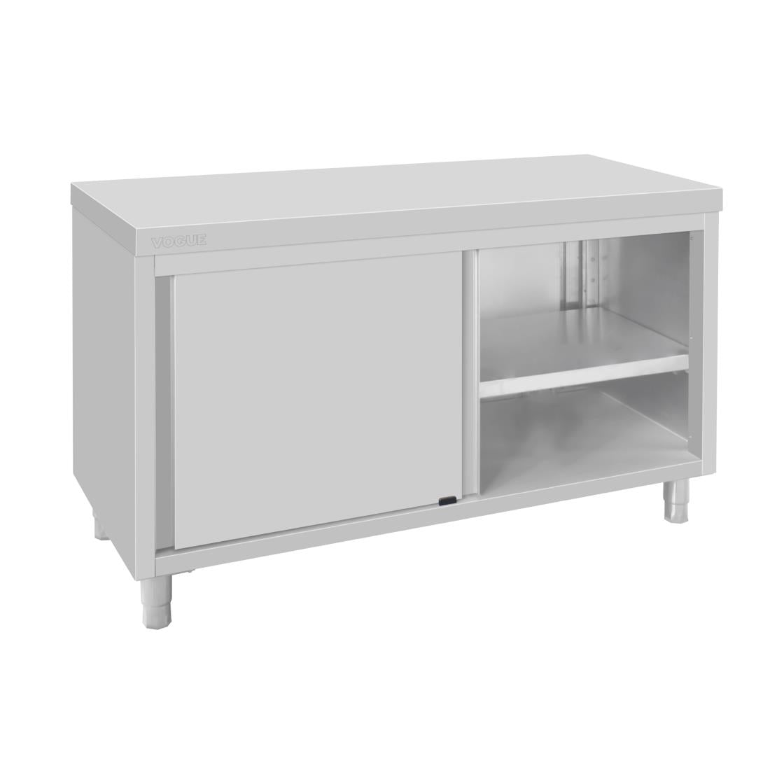 Vogue Standing Floor Cupboard Stainless Steel 900x1500x600mm