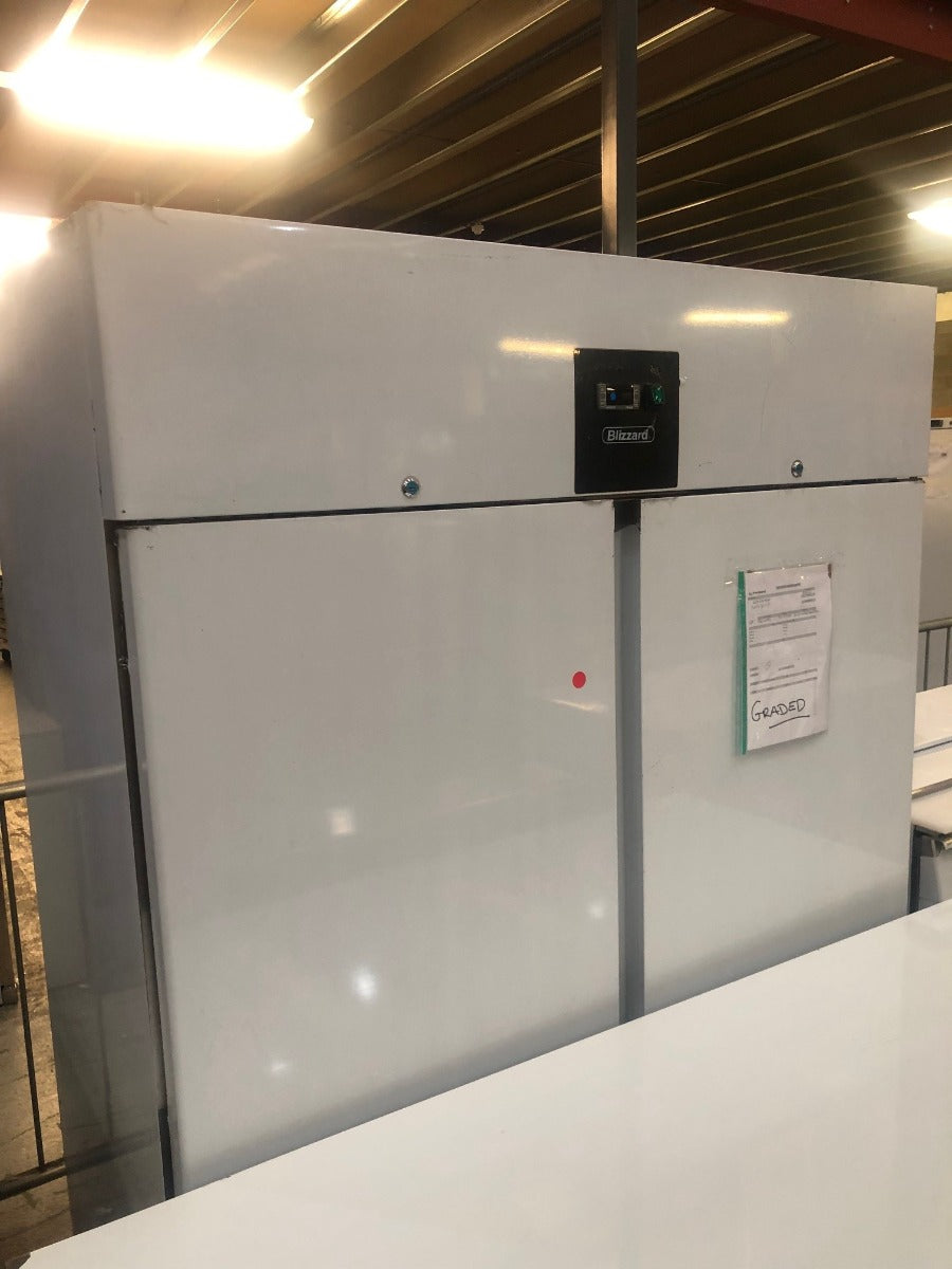 GRADED-00838-BF2SS DOUBLE DOOR VENTILATED GN2/1 SS FREEZER 1300L
