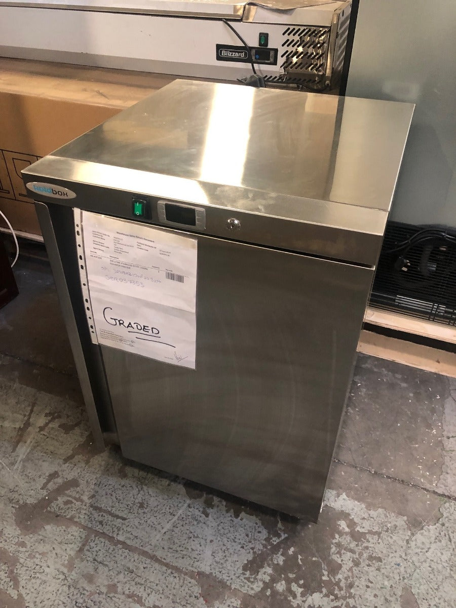 GRADED-00918-KXF200 200L Stainless Steel Under Counter Freezer
