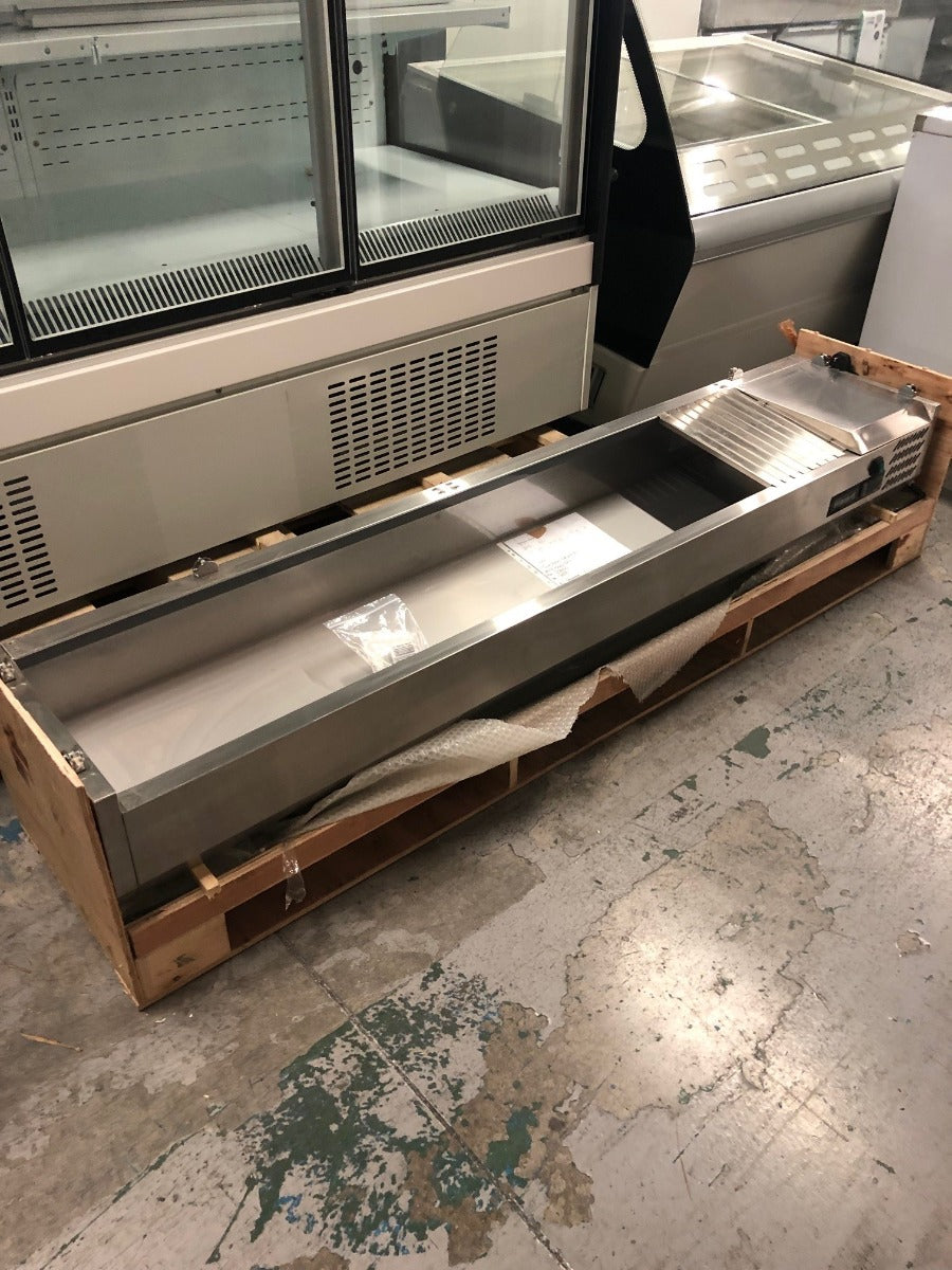 Graded 00985 Top2000 Cr 1/3 Gastronorm Prep Top With Glass Cover 2000mm(w)