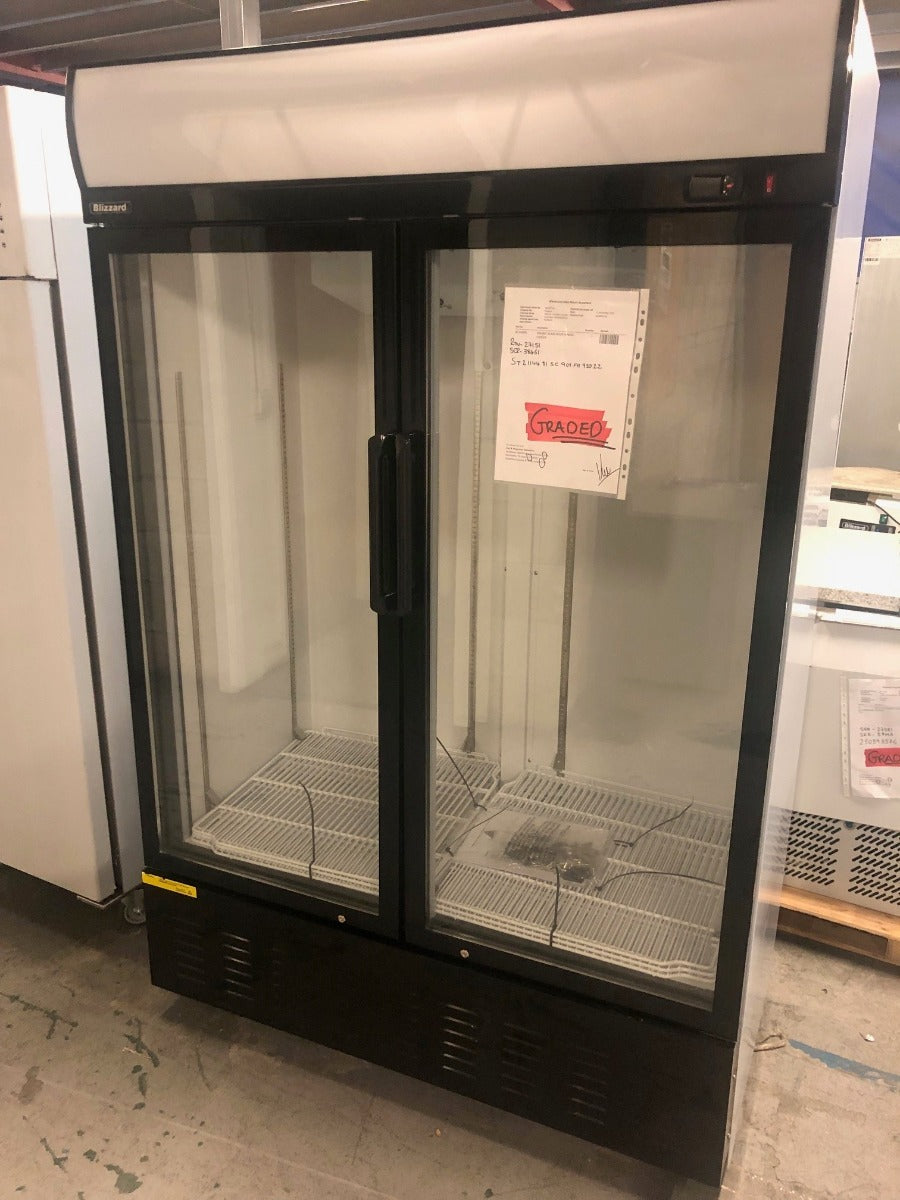 Graded 01065 Gd900 900 L Double Hinged Glass Door Display Merchandiser