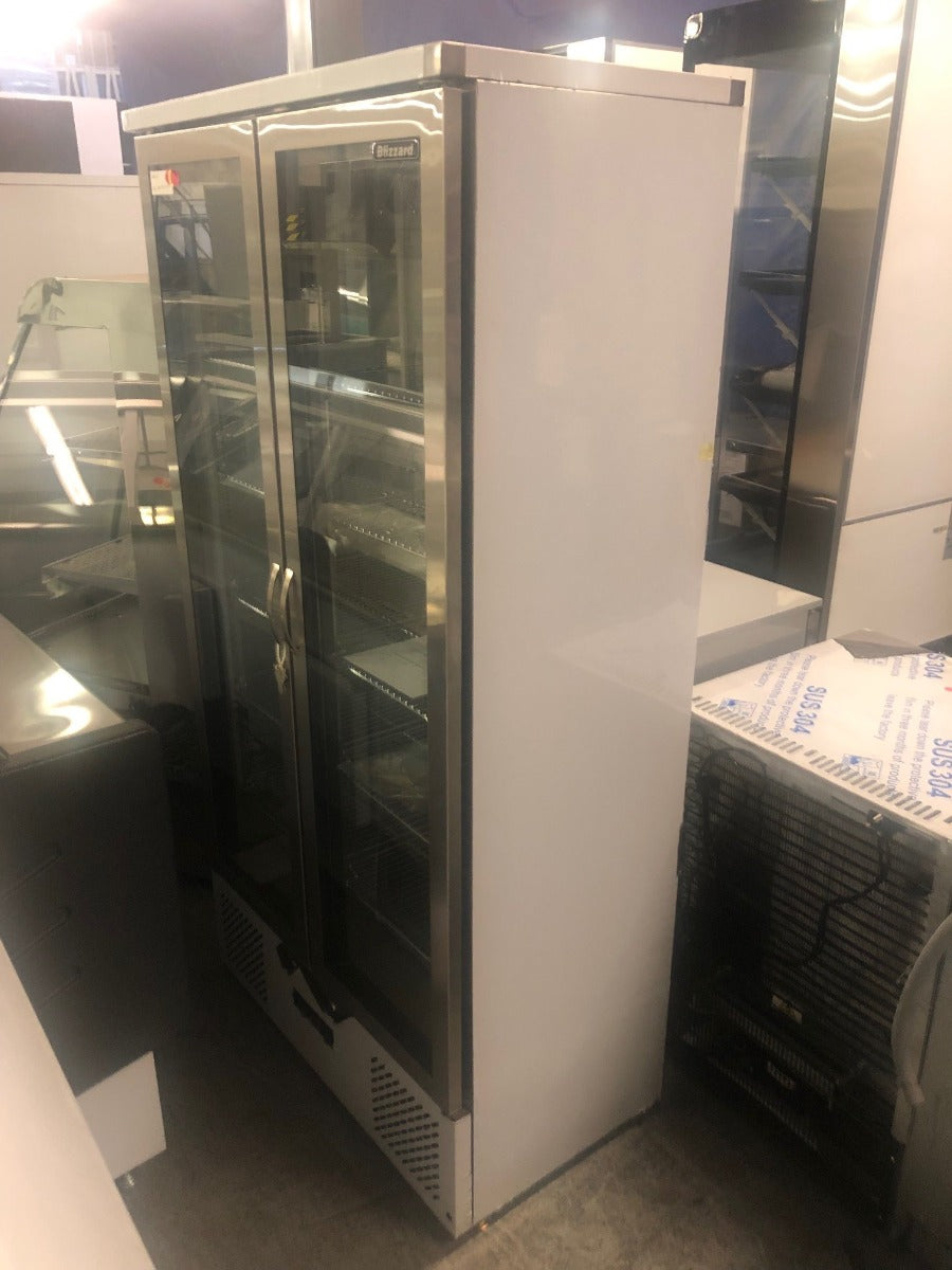 Graded 01091 Bar20 Ss Upright Double Hinged Glass Door Bottle Cooler
