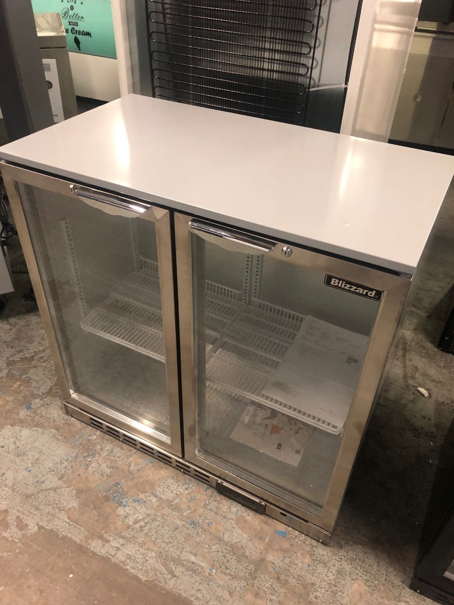 Graded 01096 Bar2 Ss Double Hinged Glass Door Bottle Cooler