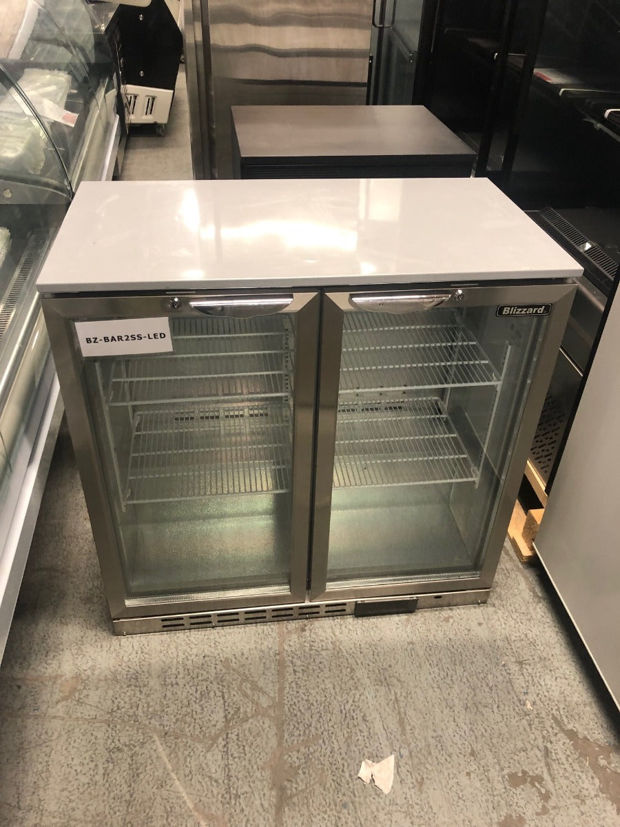 Graded 01112 Bar2 Ss Double Hinged Glass Door Bottle Cooler