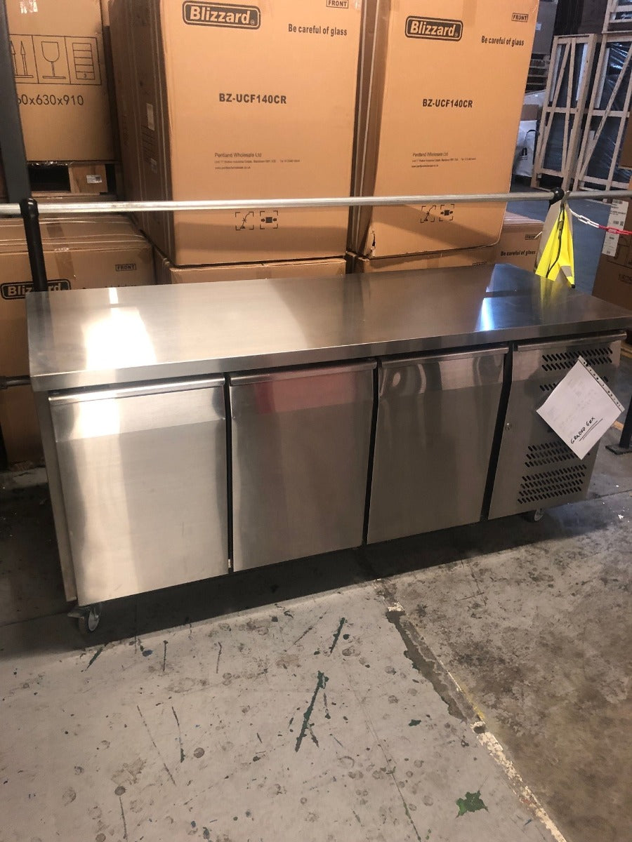 Graded 01141 Hbc3 Nu Triple Hinged Door Counter Refrigerator