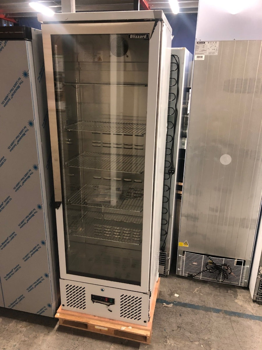 Graded 01160 Bar10 Ss Upright Single Hinged Glass Door Bottle Cooler