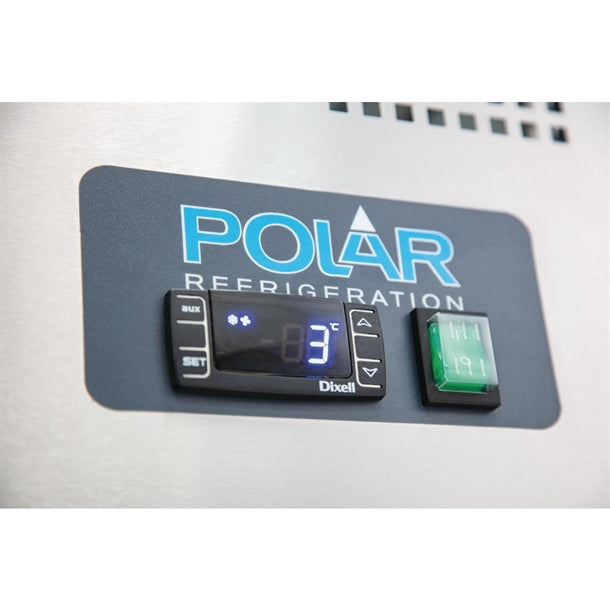 Polar U-Series Four Door Refrigerated Gastronorm Saladette Counter