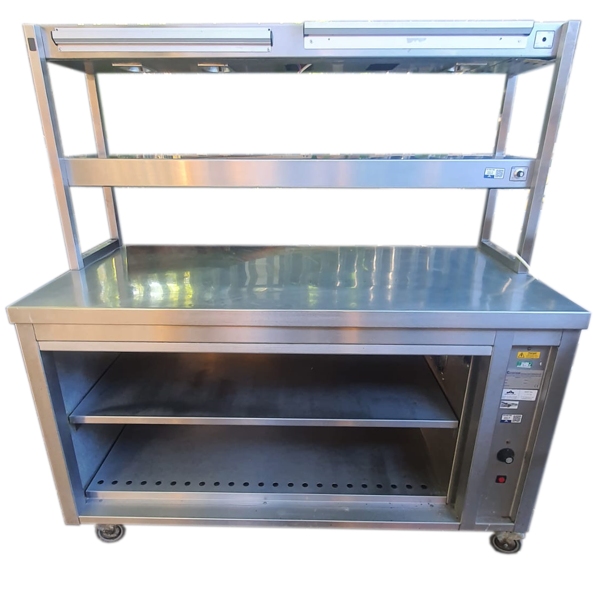 150cm Hot Cupboard With Double Heated Gantry - Refurbished