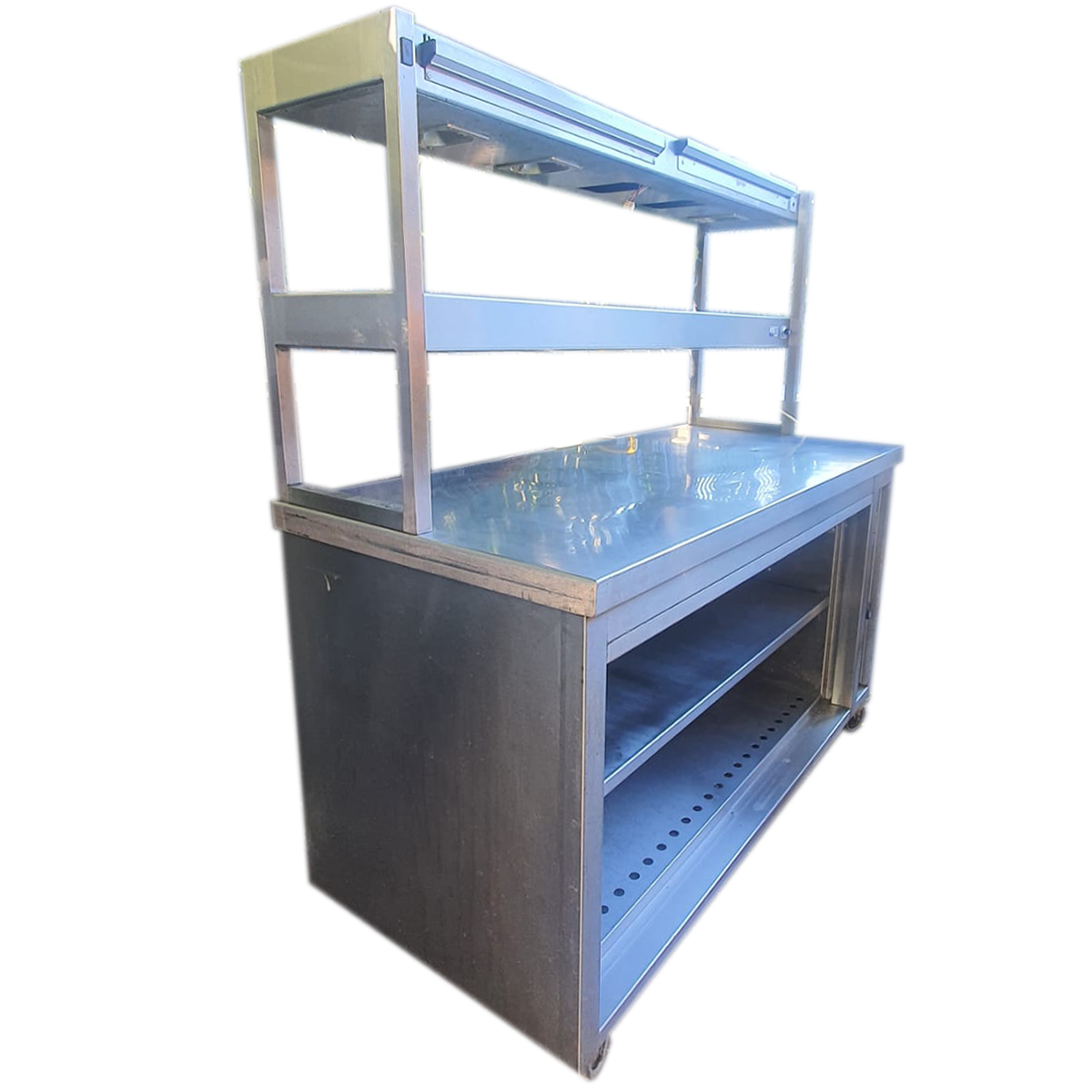 150cm Hot Cupboard With Double Heated Gantry - Refurbished