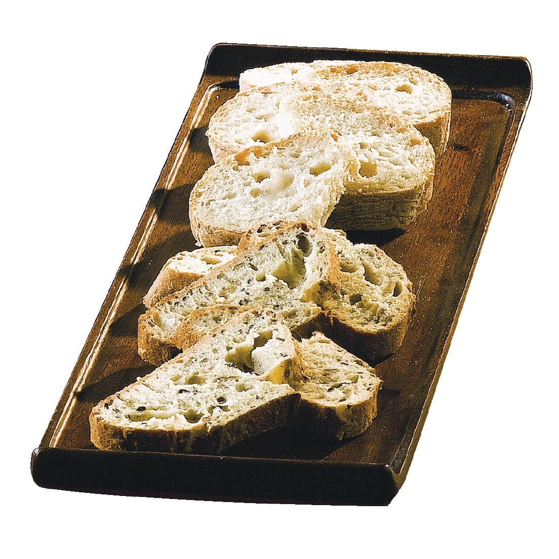 Churchill Alchemy Wooden Rectangular Trays 200x580mm (4 Pack)
