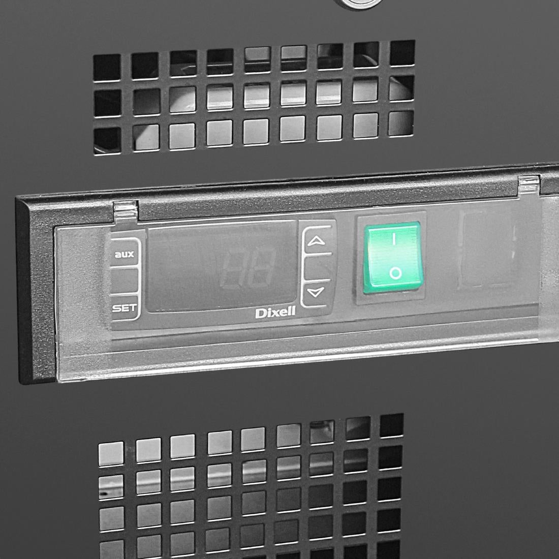 Polar Upright Back Bar Cooler with Sliding Doors 490Ltr