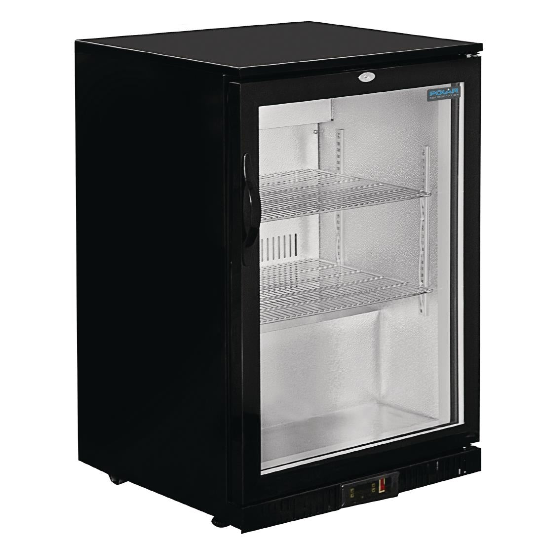 Polar G-Series Back Bar Cooler with Hinged Door Black 138Ltr
