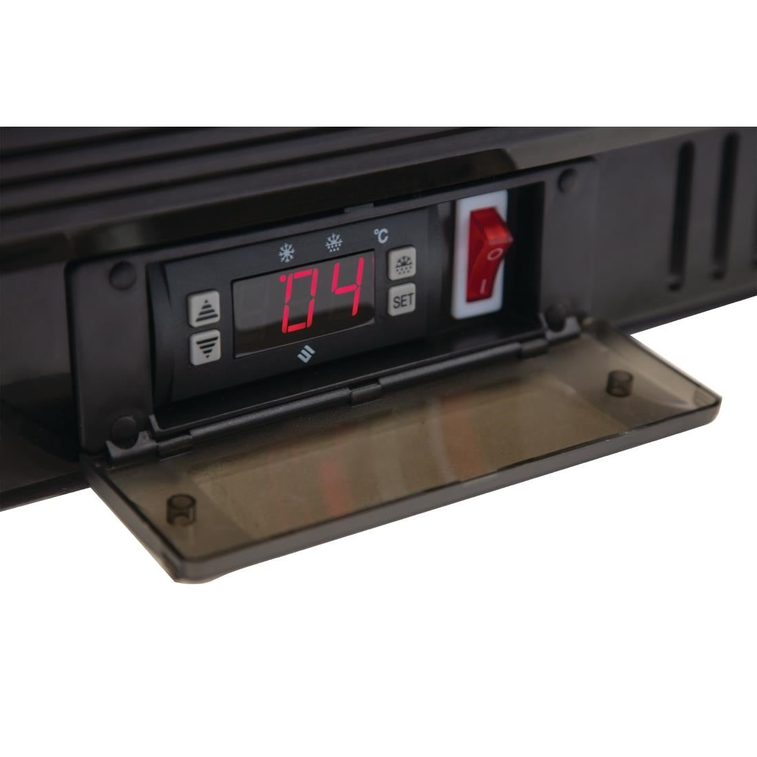 Polar G-Series Back Bar Cooler with Hinged Door Black 138Ltr