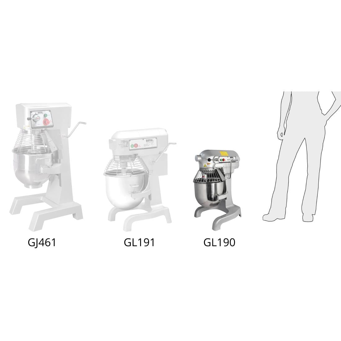 Buffalo 9Ltr Countertop Planetary Mixer