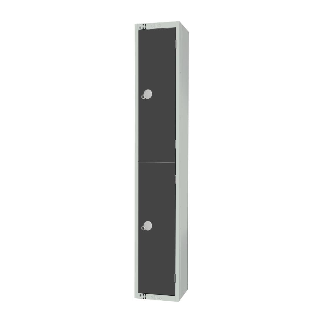 Elite Double Door Electronic Combination Locker Graphite Grey