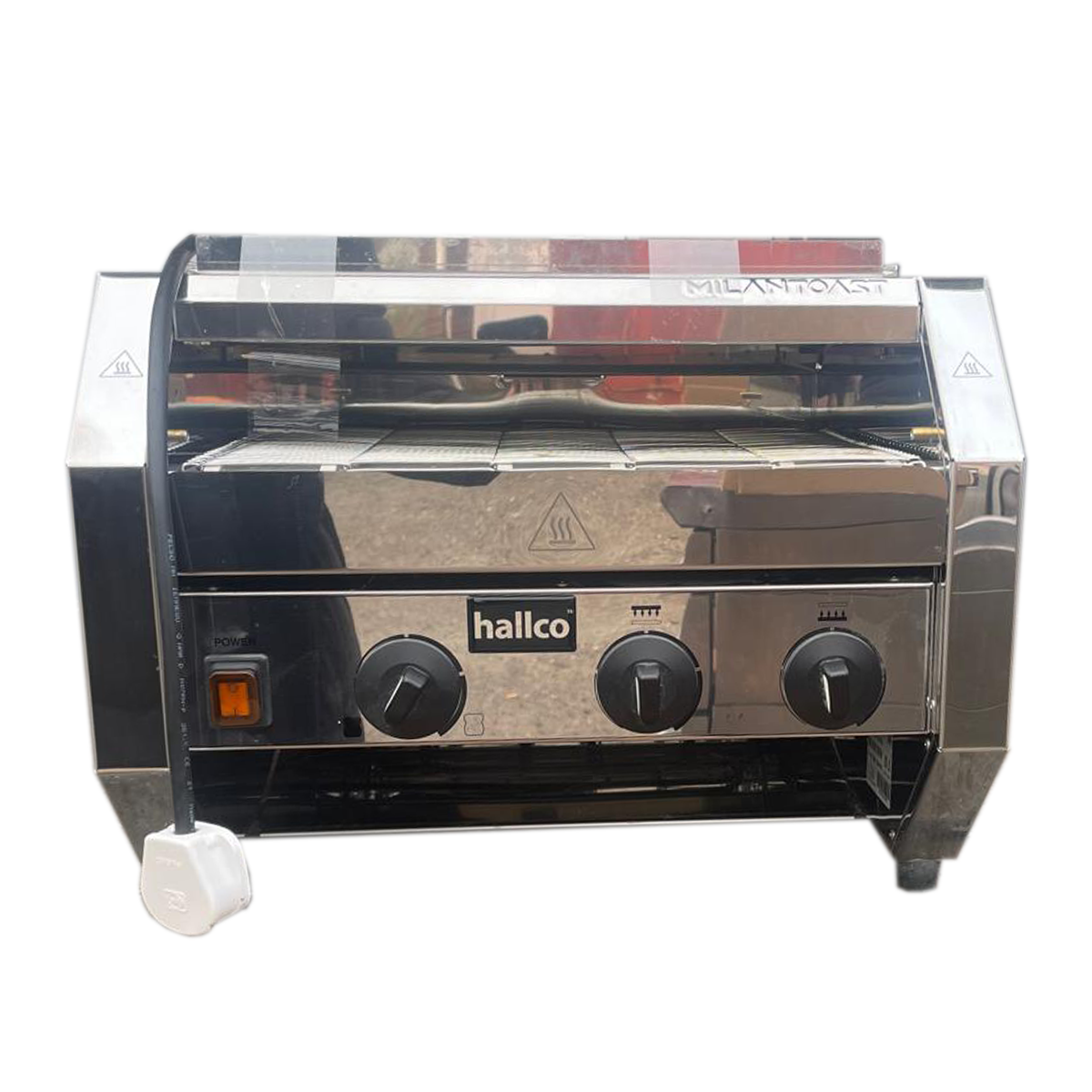 Hallco Commercial Italian Conveyor Toaster | 475 Slices/Hour | Stainless Steel | 230V 2.8kW