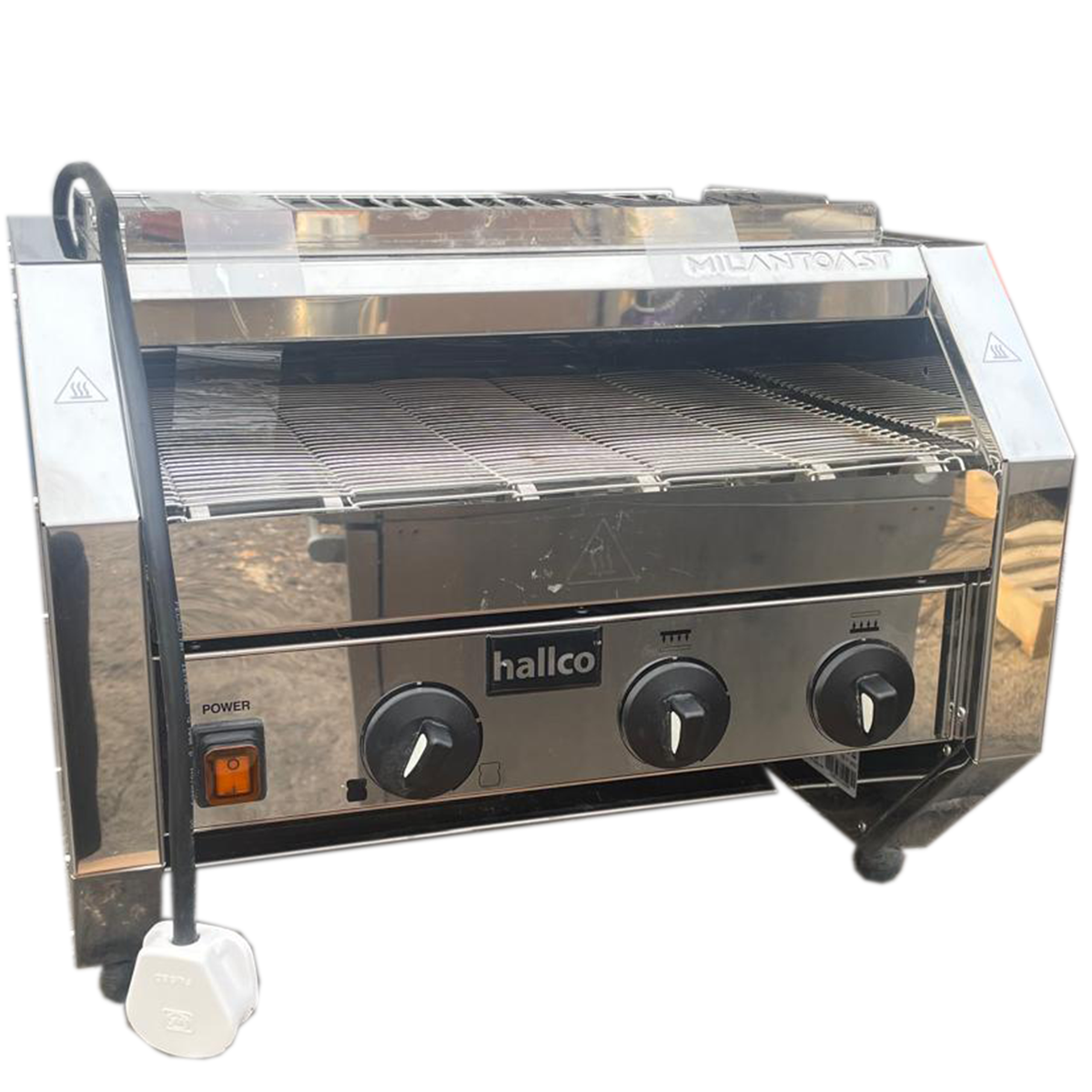 Hallco Commercial Italian Conveyor Toaster | 475 Slices/Hour | Stainless Steel | 230V 2.8kW