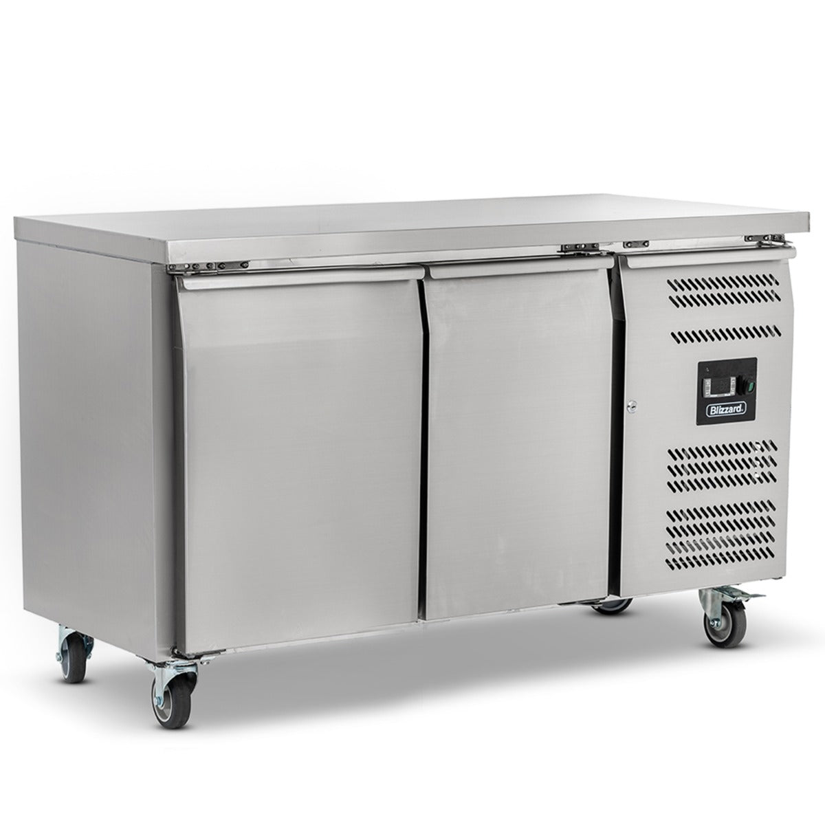 Double Hinged Door Counter Freezer