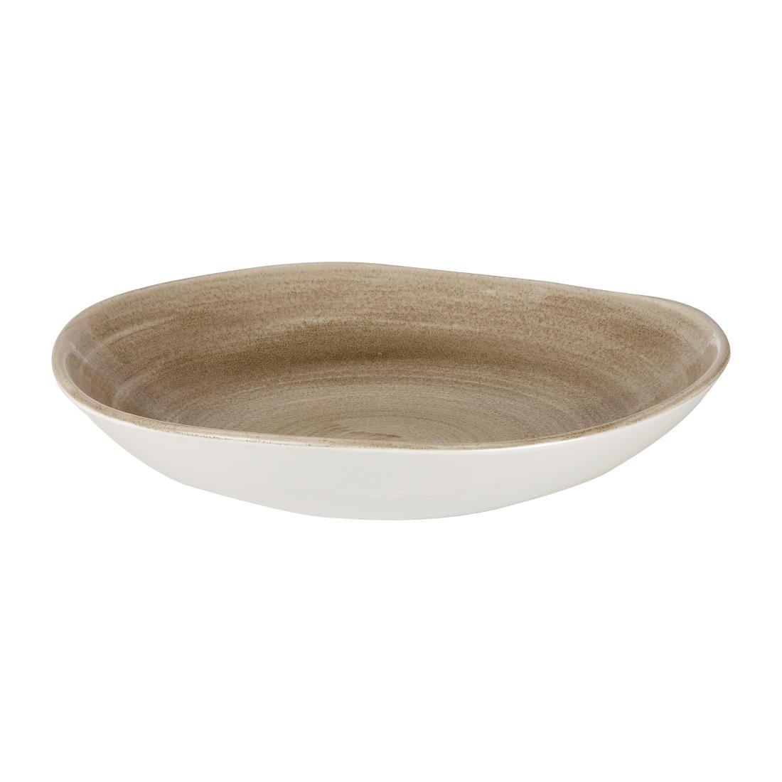 Churchill Stonecast Patina Antique Organic Round Bowls Taupe 253mm (12 Pack)