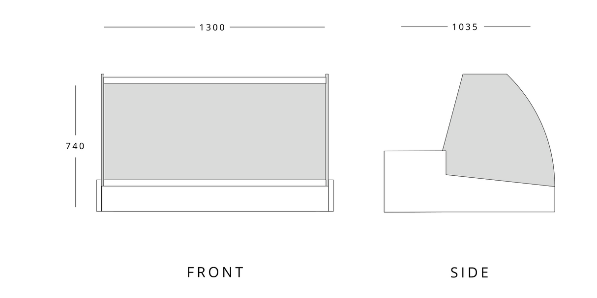 Counter Top Fish Display 1300mm Wide