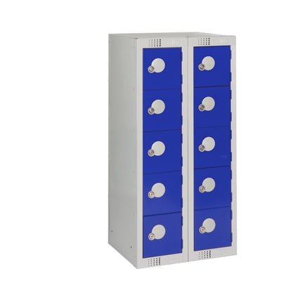 Ten Door Personal Effects Locker Blue Camlock