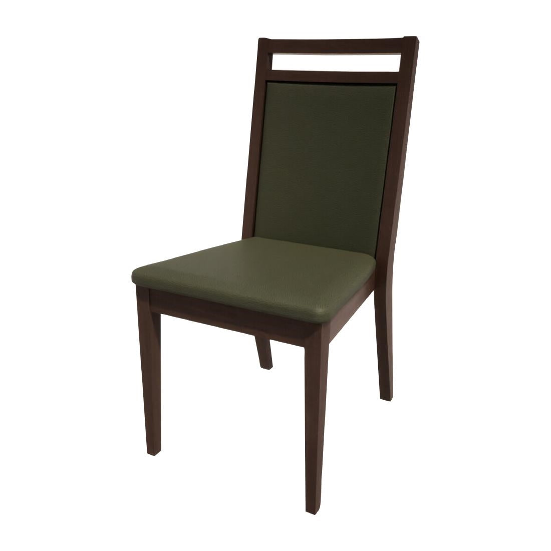Bolero Bespoke Bia B Stacking Chair in Olive/Wenge