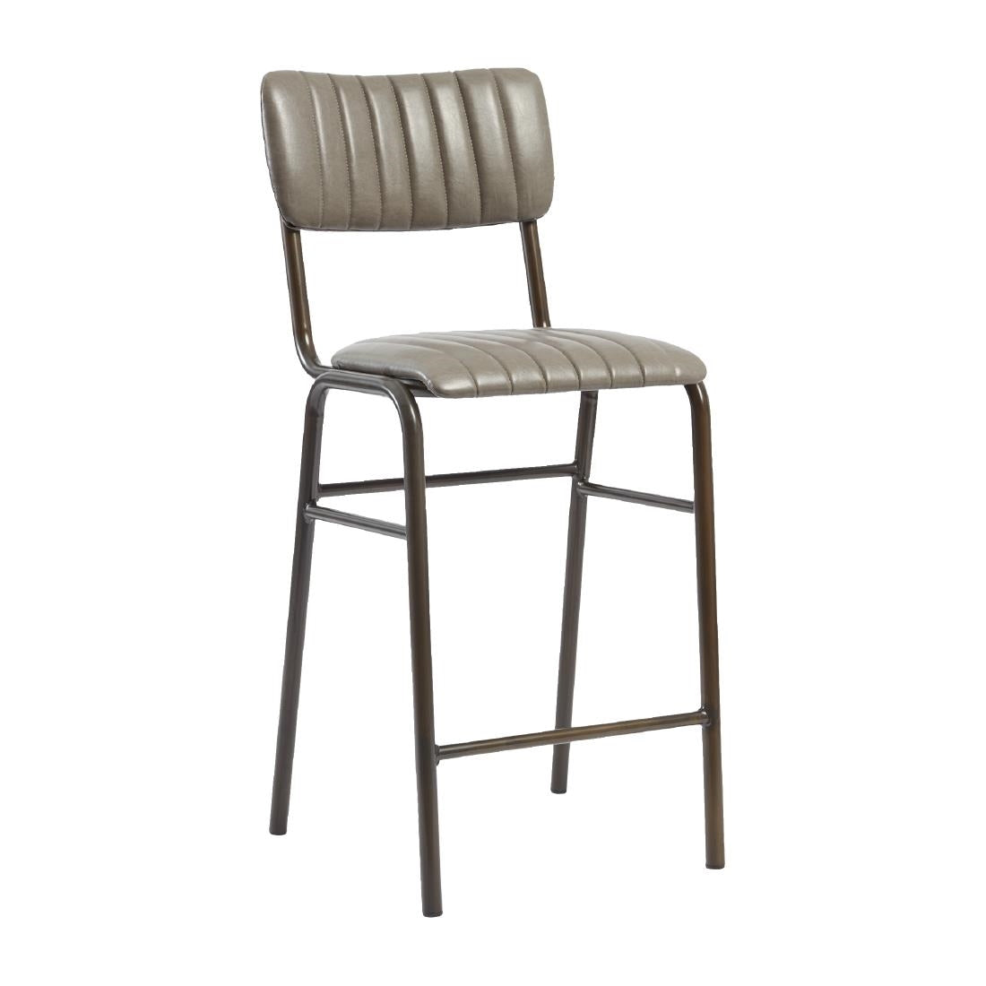Tavo Stacking Mid Bar Stools Vintage Dark Grey (2 Pack)