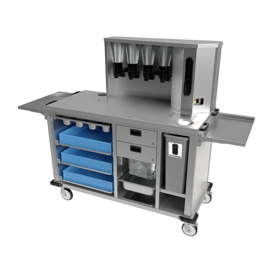 Moffat BTX Beverage & Breakfast Trolley with 2 End Shelves
