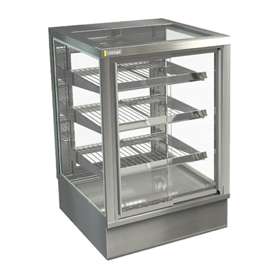 Cossiga Tower STG Heated Drop-in Display w/Solid Front Glass & Rear Sliding Doors 1200mm