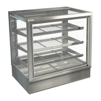 Cossiga Tower STG Heated Drop-in Display w/Solid Front Glass & Rear Sliding Doors 1200mm