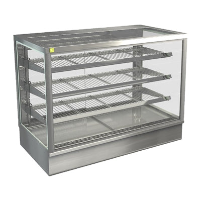 Cossiga Tower STG Heated Drop-in Display w/Solid Front Glass & Rear Sliding Doors 1200mm