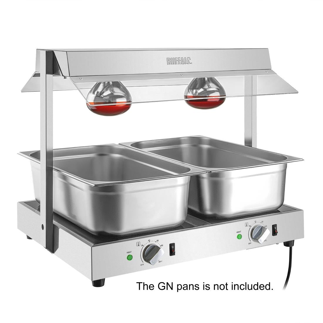 Buffalo Food Warmer with Gantry 2x GN 1/1