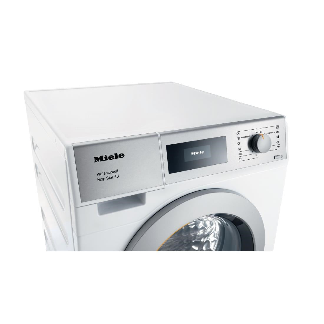 Miele Commercial Mop Star 60 Washing Machine White 6kg with Drain Valve PWM506