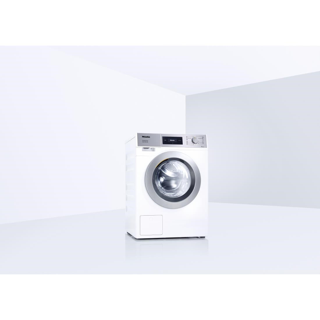 Miele Commercial Mop Star 80 Washing Machine White 8kg with Drain Valve PWM508