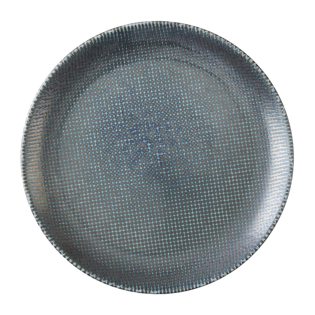 Churchill Studio Prints Astro Metallic Blue Evolve Coupe Plates 285mm (12 Pack)