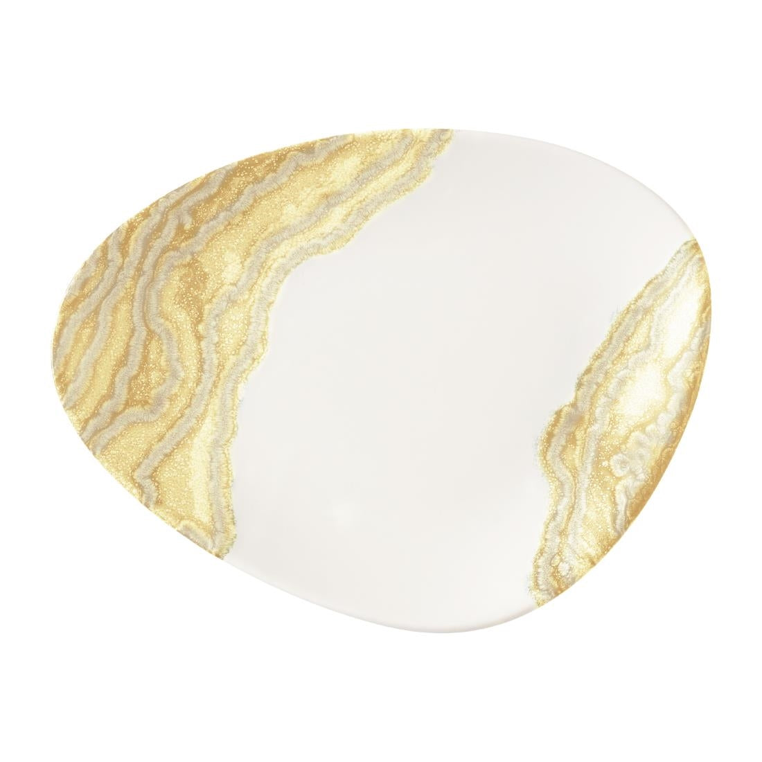 Churchill Tide Gold Triangle Chefs Plates 255 x 203mm (12 Pack)